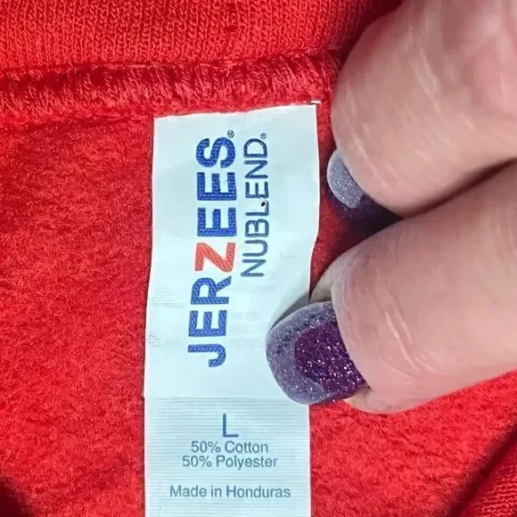 women’s YELLOWSTONE “ALL I WANT FOR CHRISTMAS IS RIP” red hoodie NWT size large - Picture 7 of 7